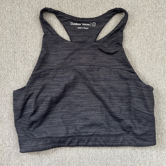Outdoor Voices Other - Outdoor Voices Tech Sweat Crop Top in Dark Heather Gray. Size S.